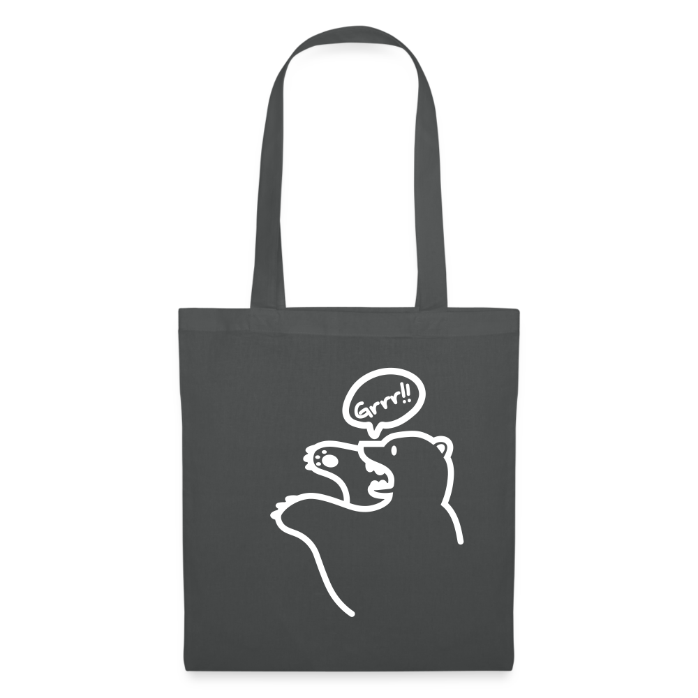 Böser Berliner Bär - Stoffbeutel - Graphite