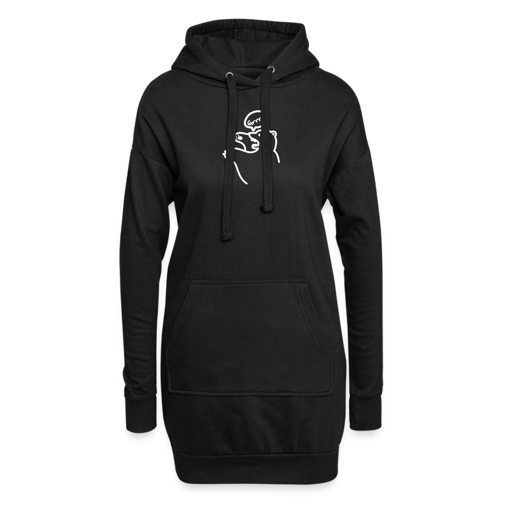 Böser Berliner Bär - Hoodie-Kleid - Schwarz