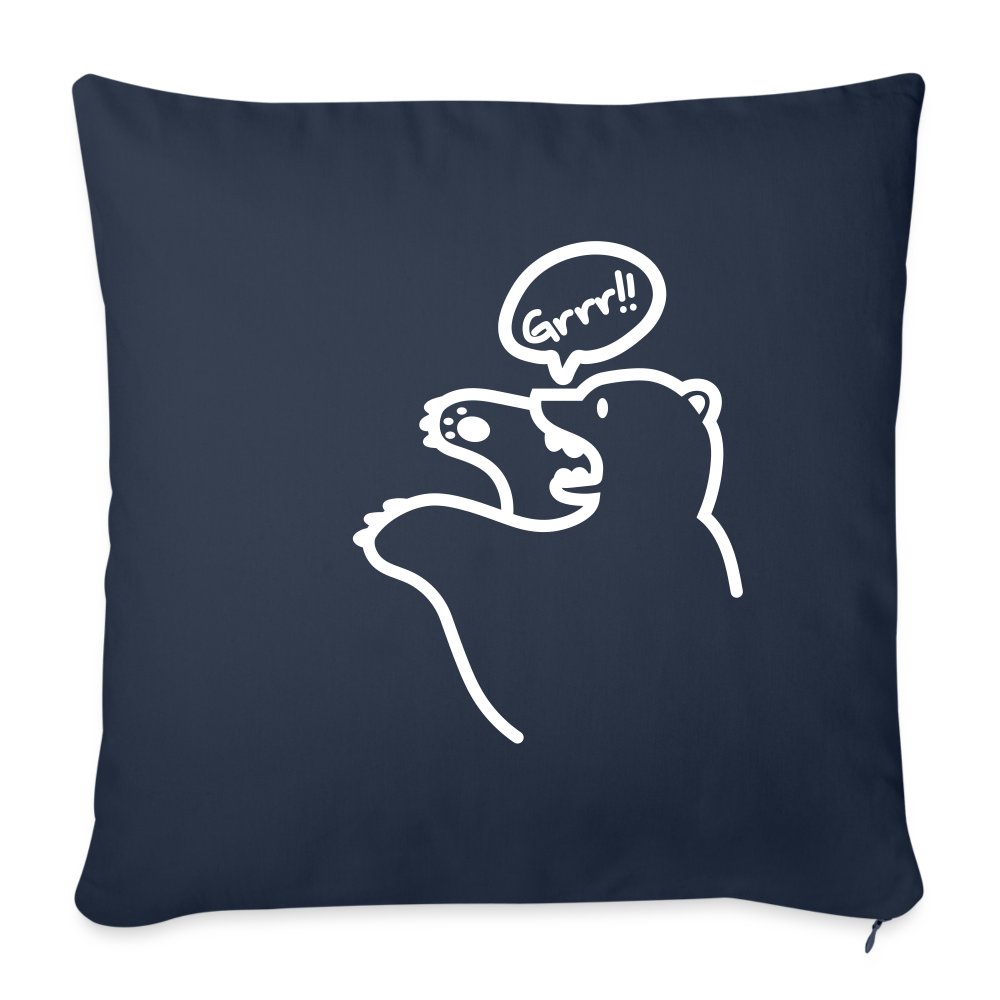 Böser Berliner Bär - Sofakissen mit Füllung (45 x 45 cm) - Navy