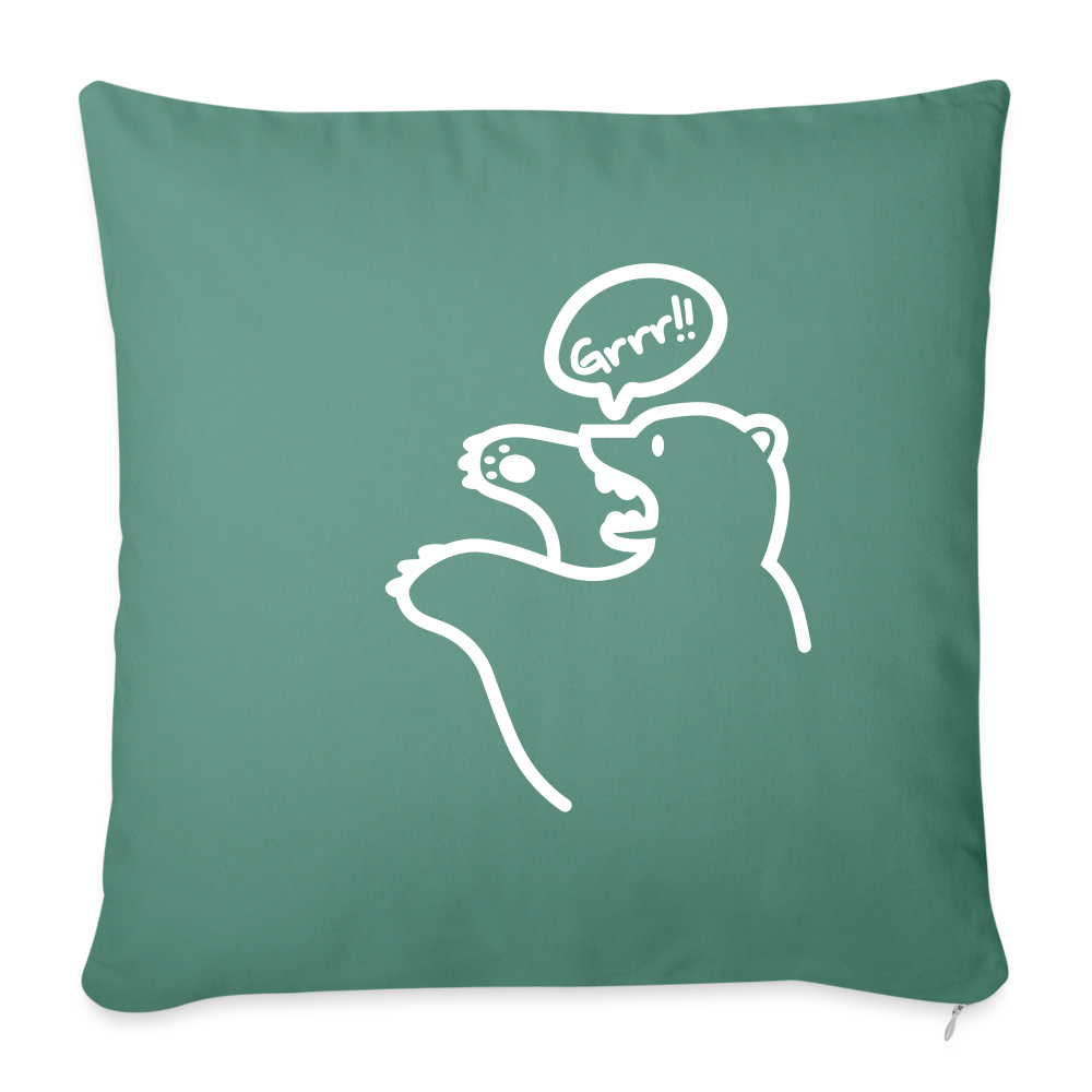 Böser Berliner Bär - Sofakissen mit Füllung (45 x 45 cm) - Tanngrün