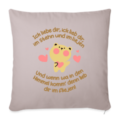 Im Stehn und im Liejen! - Sofakissen mit Füllung (45 x 45 cm)