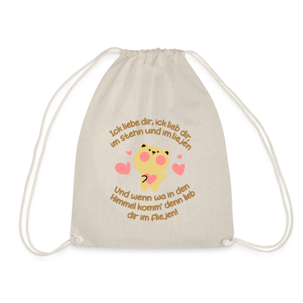 Im Stehn und im Liejen! - Turnbeutel - Natur