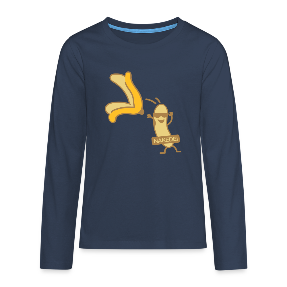 Nakedei - Teenager Langarmshirt - Navy