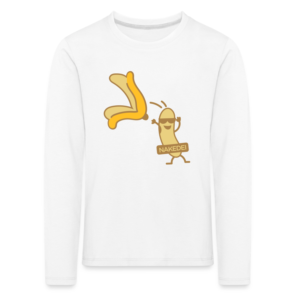 Nakedei - Kinder Langarmshirt - weiß