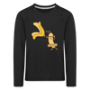 Nakedei - Kinder Langarmshirt - Schwarz