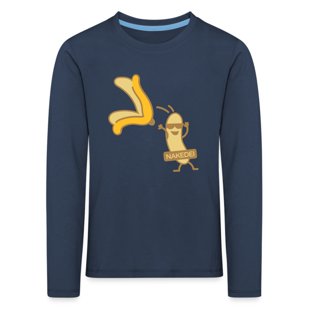 Nakedei - Kinder Langarmshirt - Navy