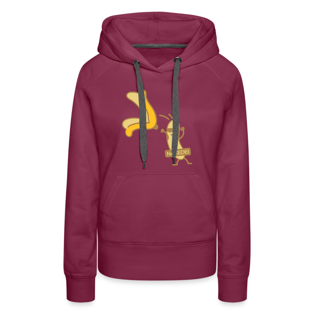 Nakedei - Frauen Premium Hoodie - Bordeaux