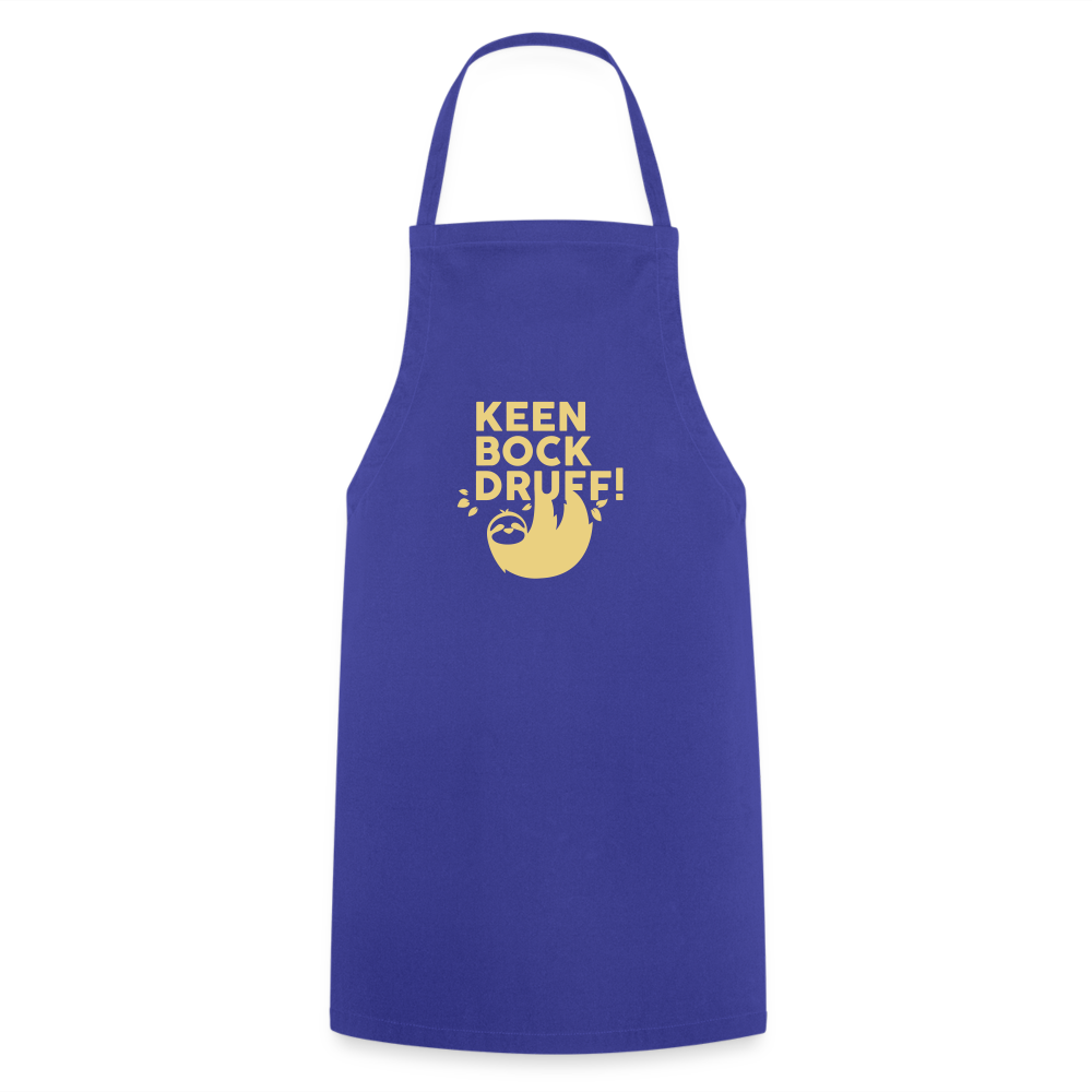 Keen Bock druff! - Kochschürze - Royalblau