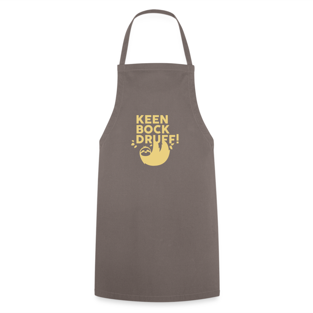 Keen Bock druff! - Kochschürze - Grau