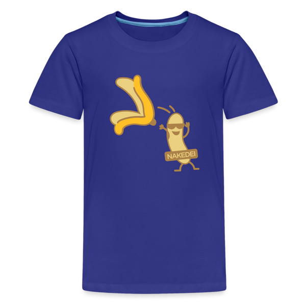 Nakedei - Teenager Premium T-Shirt - Königsblau