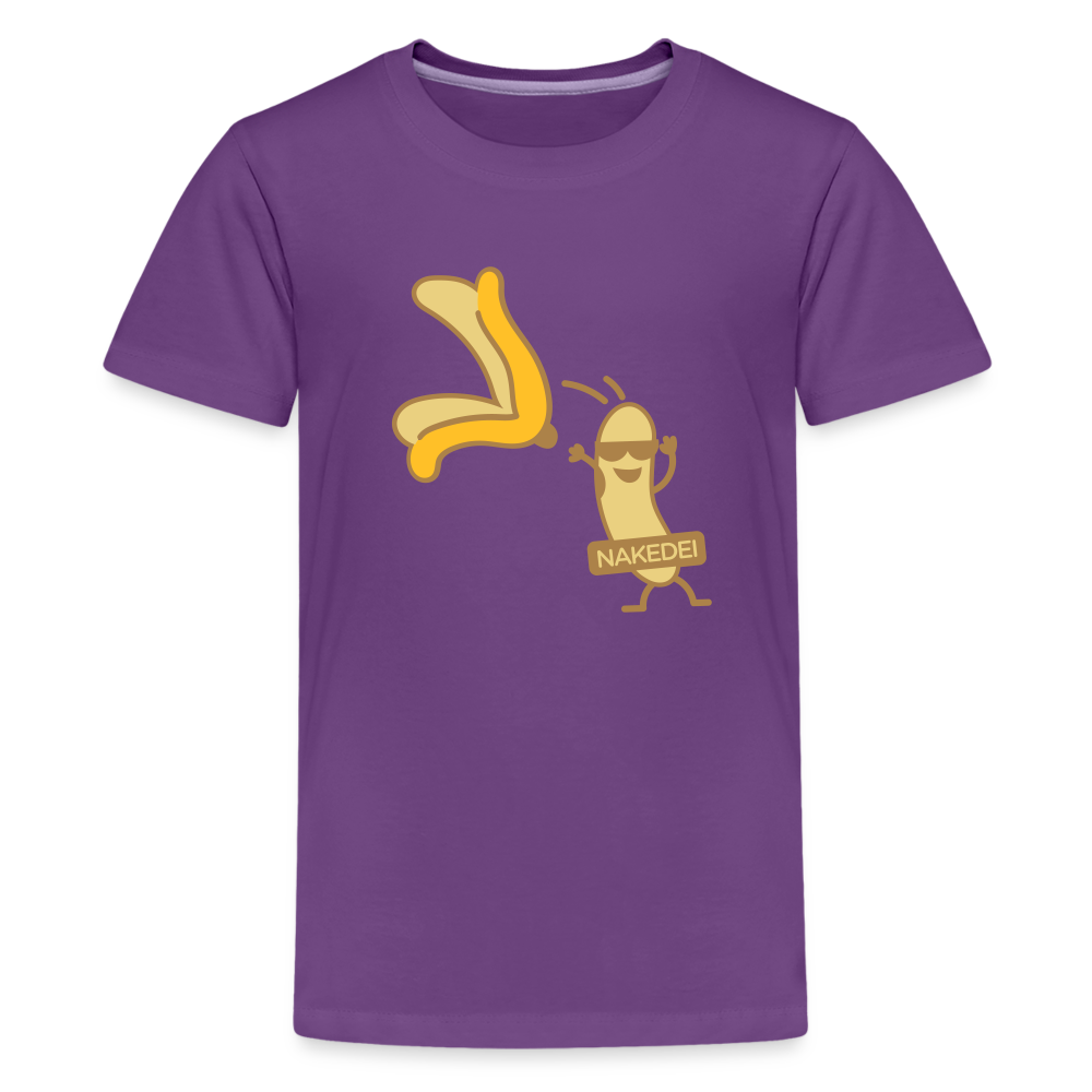 Nakedei - Teenager Premium T-Shirt - Lila