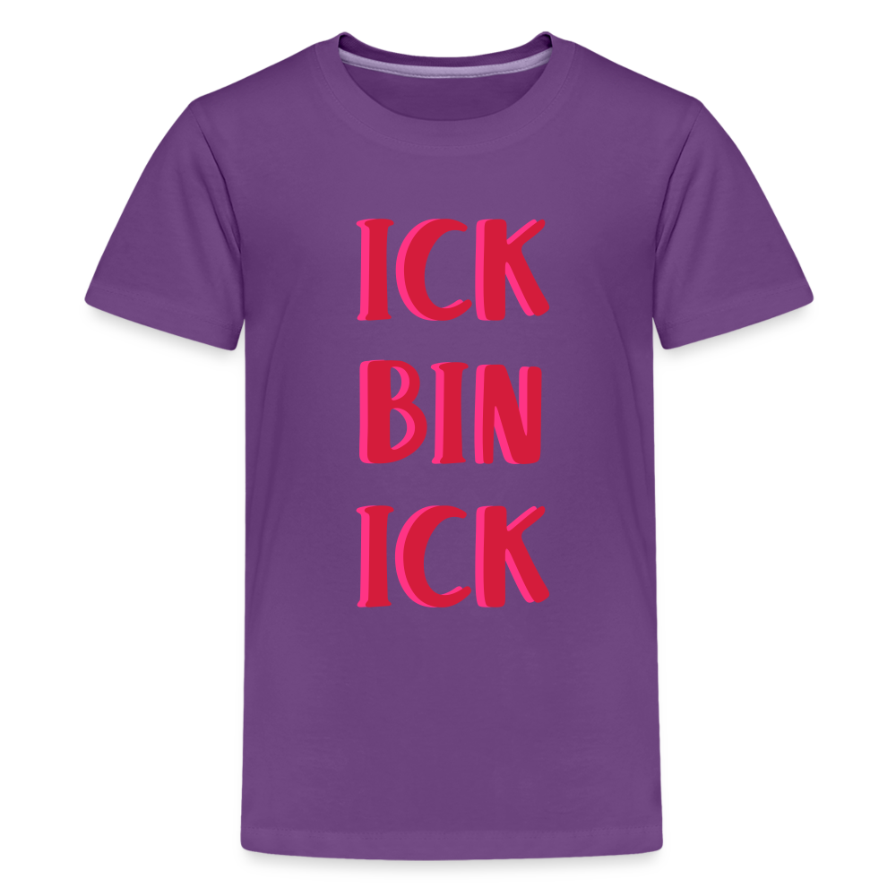 Ick bin Ick! - Teenager Premium T-Shirt - Lila