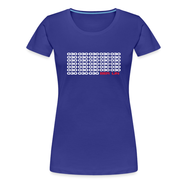 030 Berlin - Frauen Premium T-Shirt - Königsblau