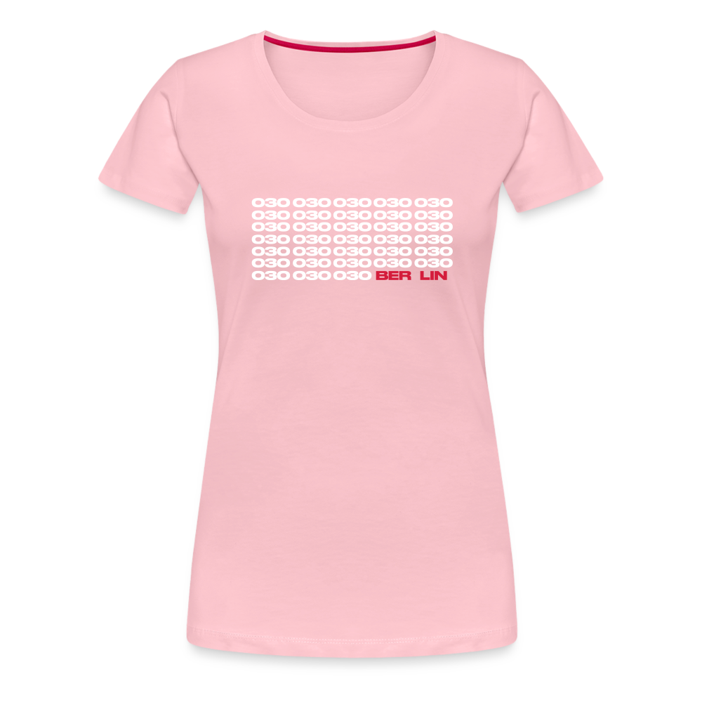 030 Berlin - Frauen Premium T-Shirt - Hellrosa