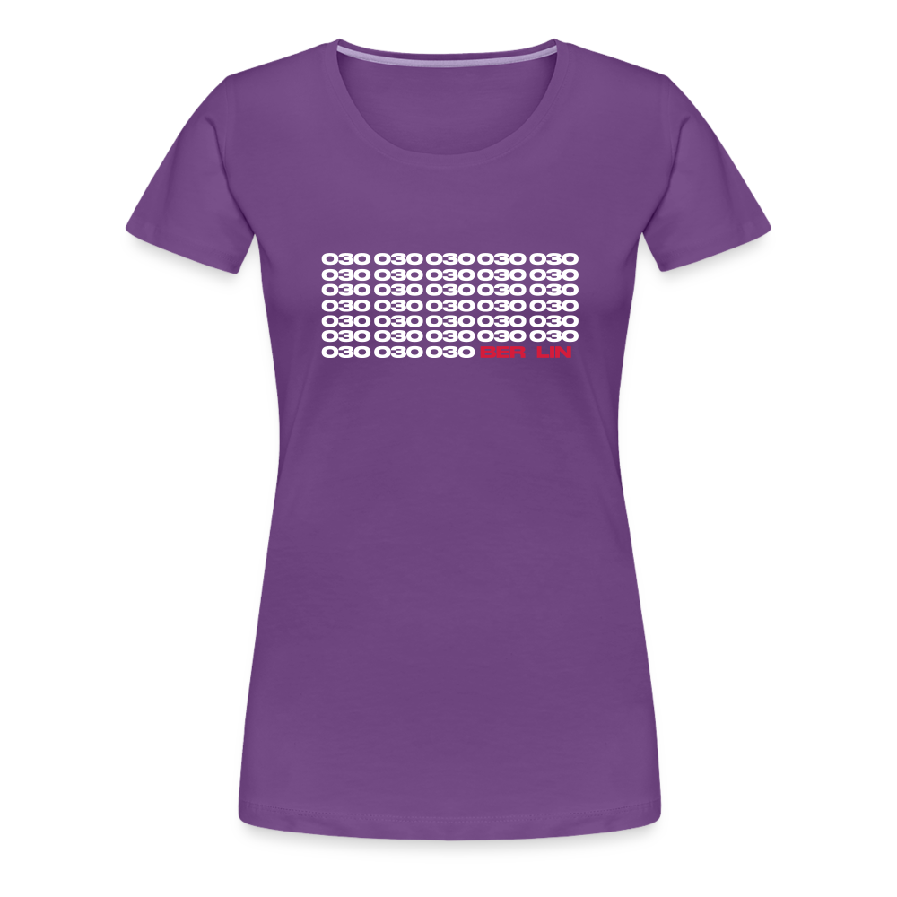 030 Berlin - Frauen Premium T-Shirt - Lila