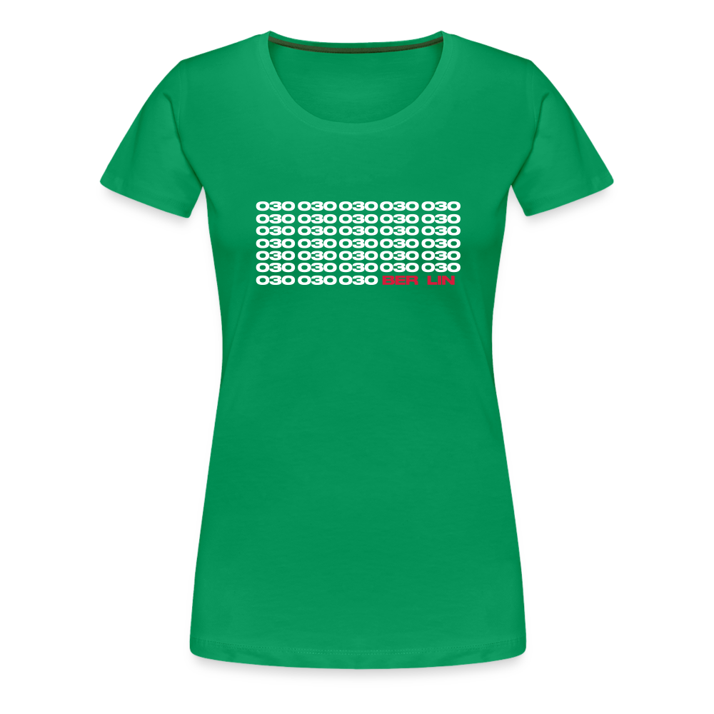 030 Berlin - Frauen Premium T-Shirt - Kelly Green