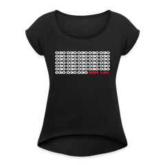 030 Berlin - Frauen T-Shirt mit gerollten Ärmeln