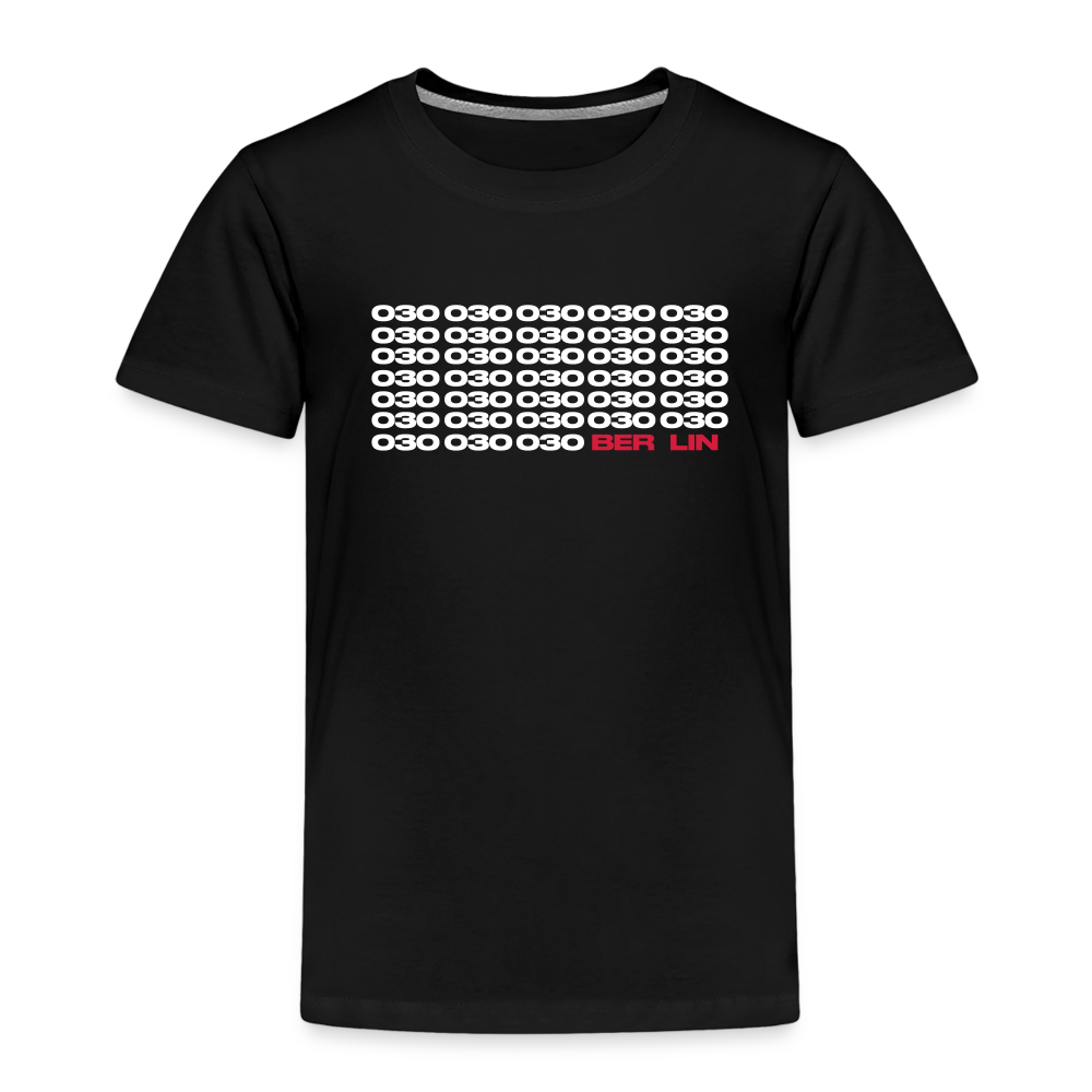 030 Berlin - Kinder Premium T-Shirt - Schwarz