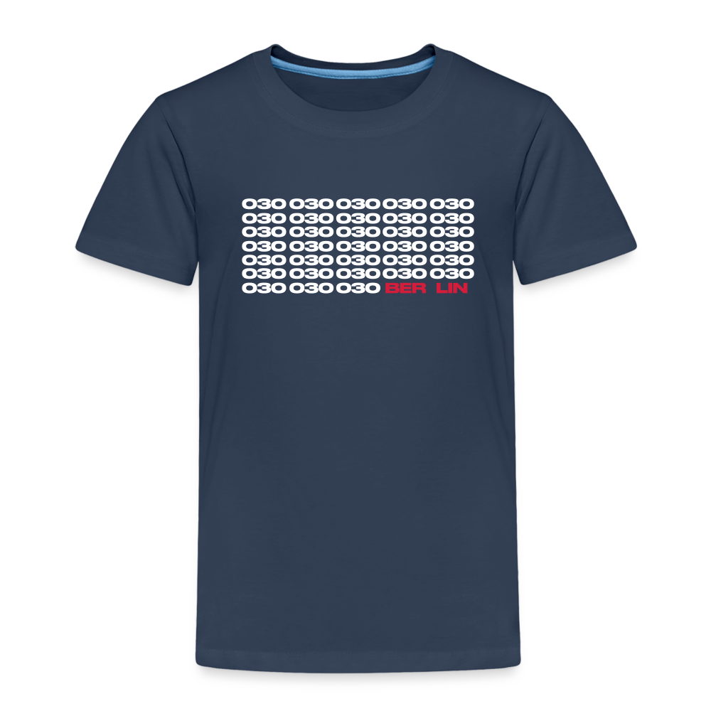 030 Berlin - Kinder Premium T-Shirt - Navy