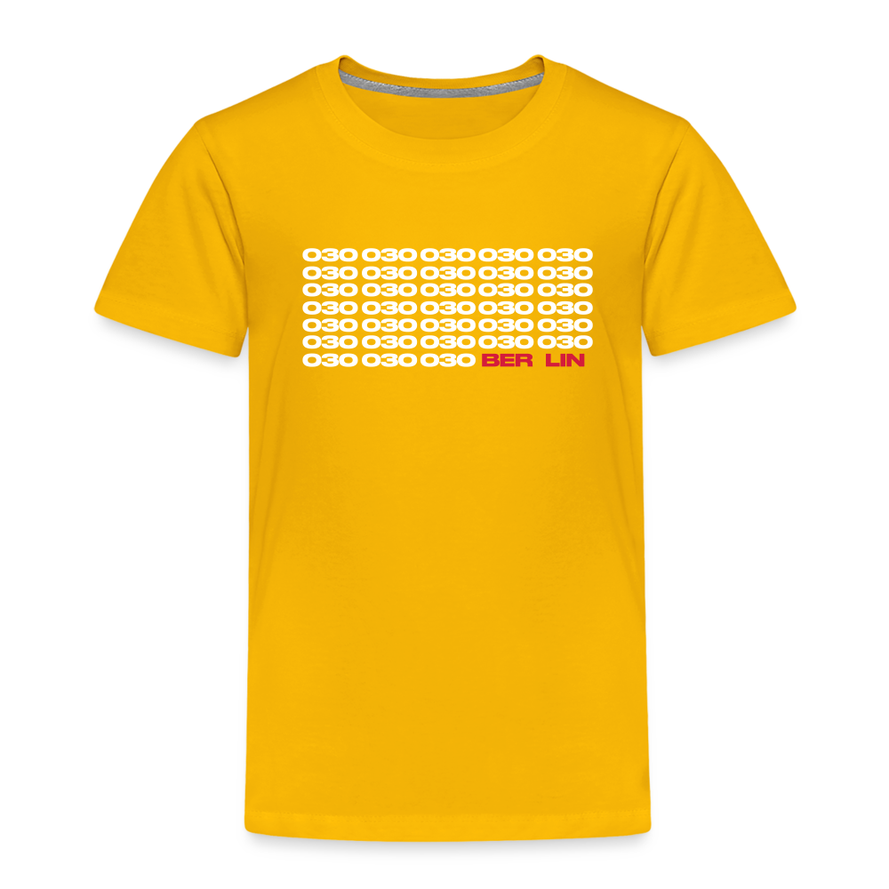 030 Berlin - Kinder Premium T-Shirt - Sonnengelb