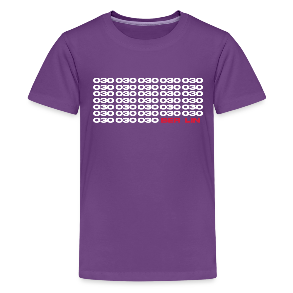 030 Berlin - Teenager Premium T-Shirt - Lila