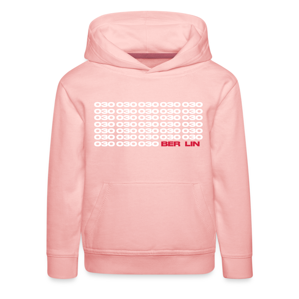 030 Berlin - Kinder Premium Hoodie - Kristallrosa