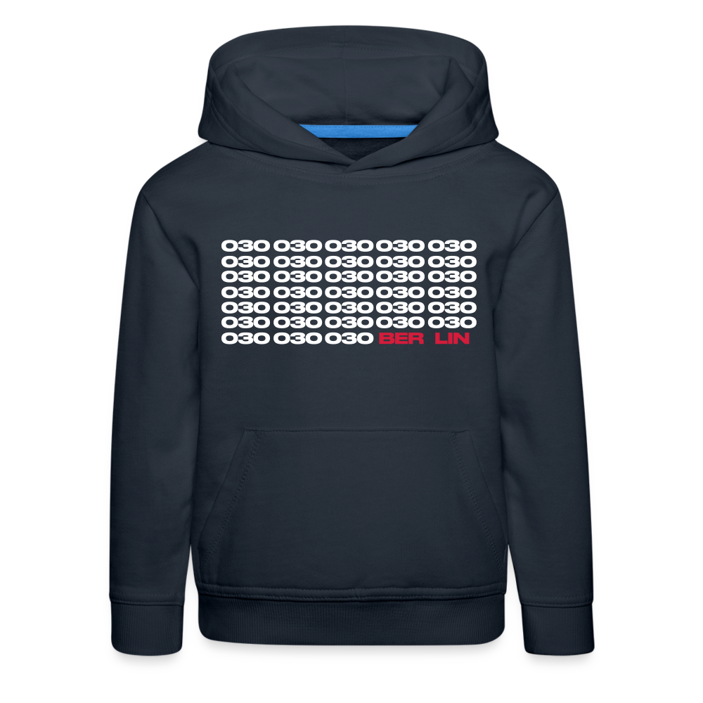 030 Berlin - Kinder Premium Hoodie - Navy