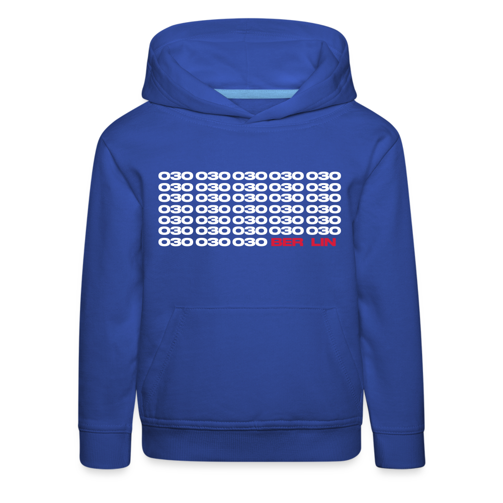 030 Berlin - Kinder Premium Hoodie - Royalblau