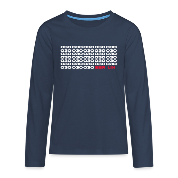 030 Berlin - Teenager Langarmshirt - Navy