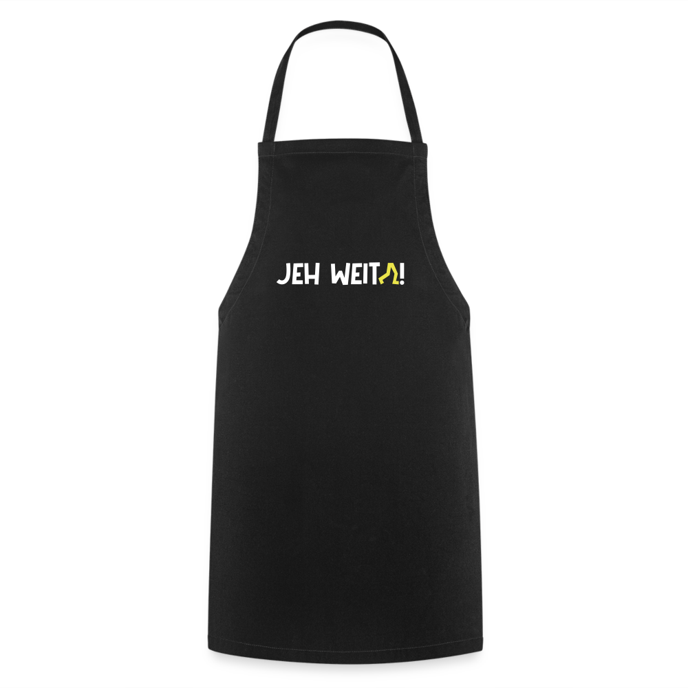 Jeh Weita! - Kontrastschürze - Schwarz
