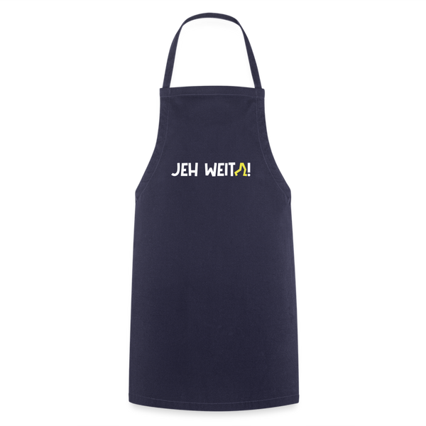 Jeh Weita! - Kontrastschürze - Navy