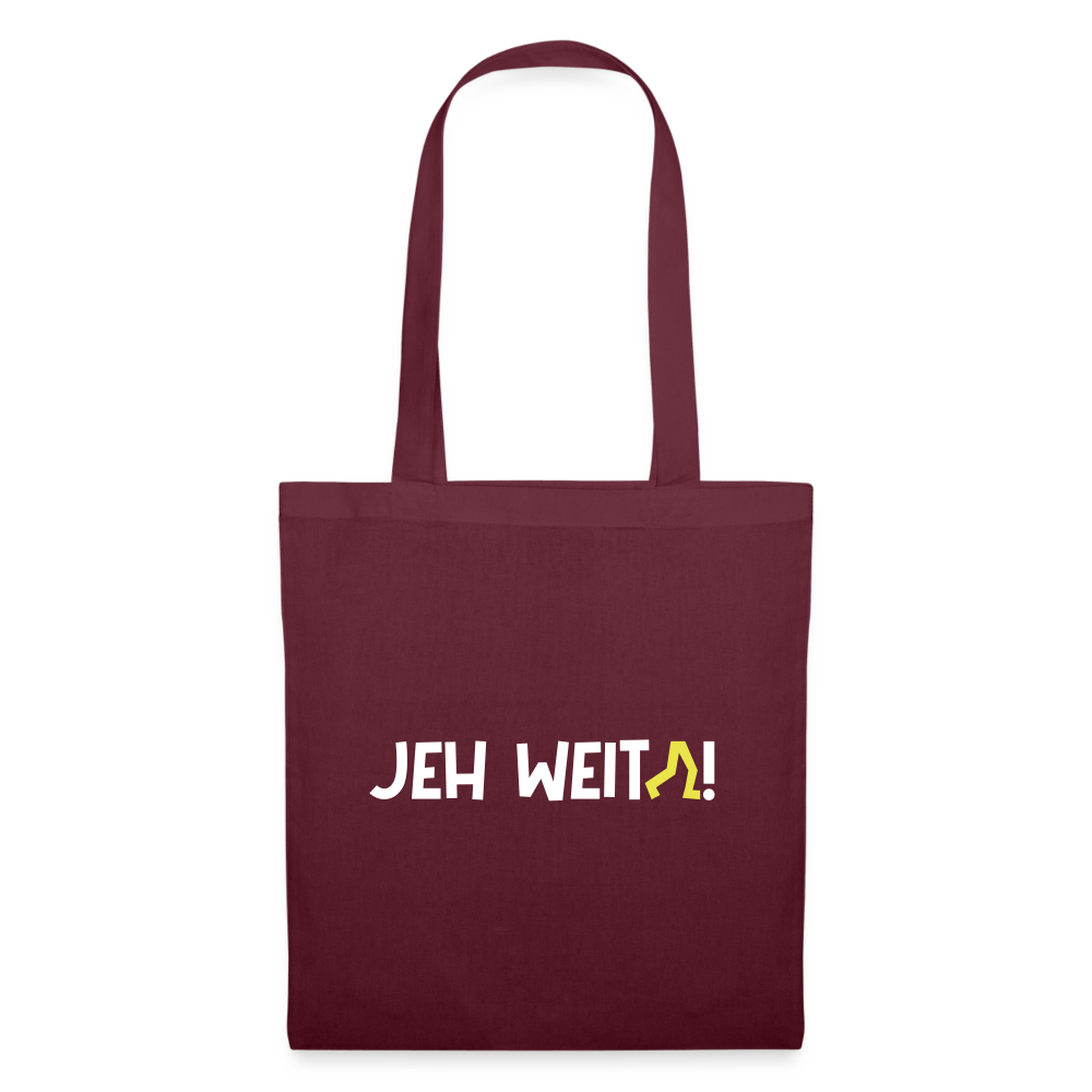 Jeh Weita! - Stoffbeutel - Burgunderrot