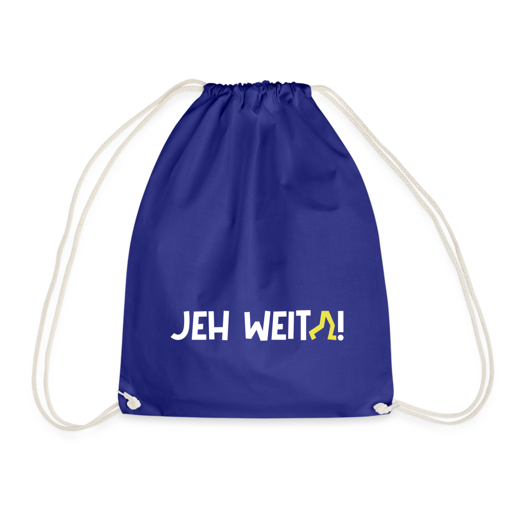 Jeh Weita! - Turnbeutel - Königsblau