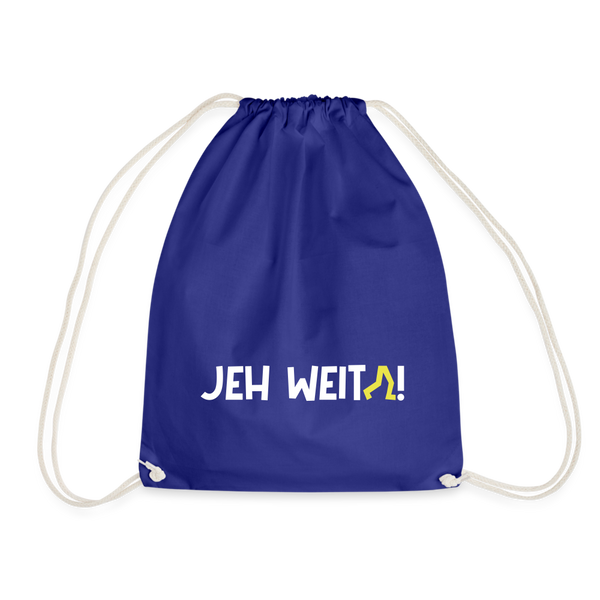 Jeh Weita! - Turnbeutel - Königsblau