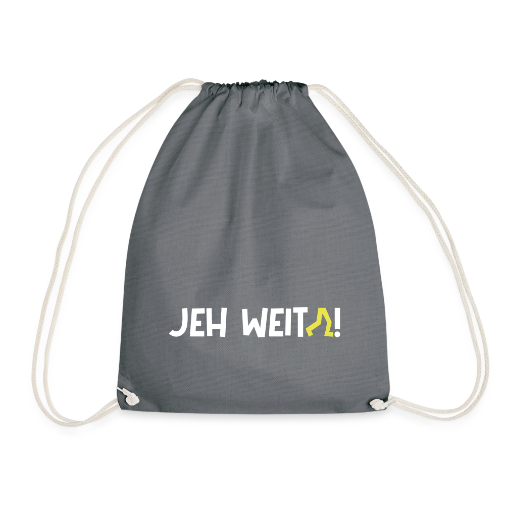 Jeh Weita! - Turnbeutel - Grau