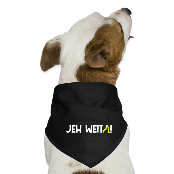 Jeh Weita! - Hunde-Bandana - Schwarz