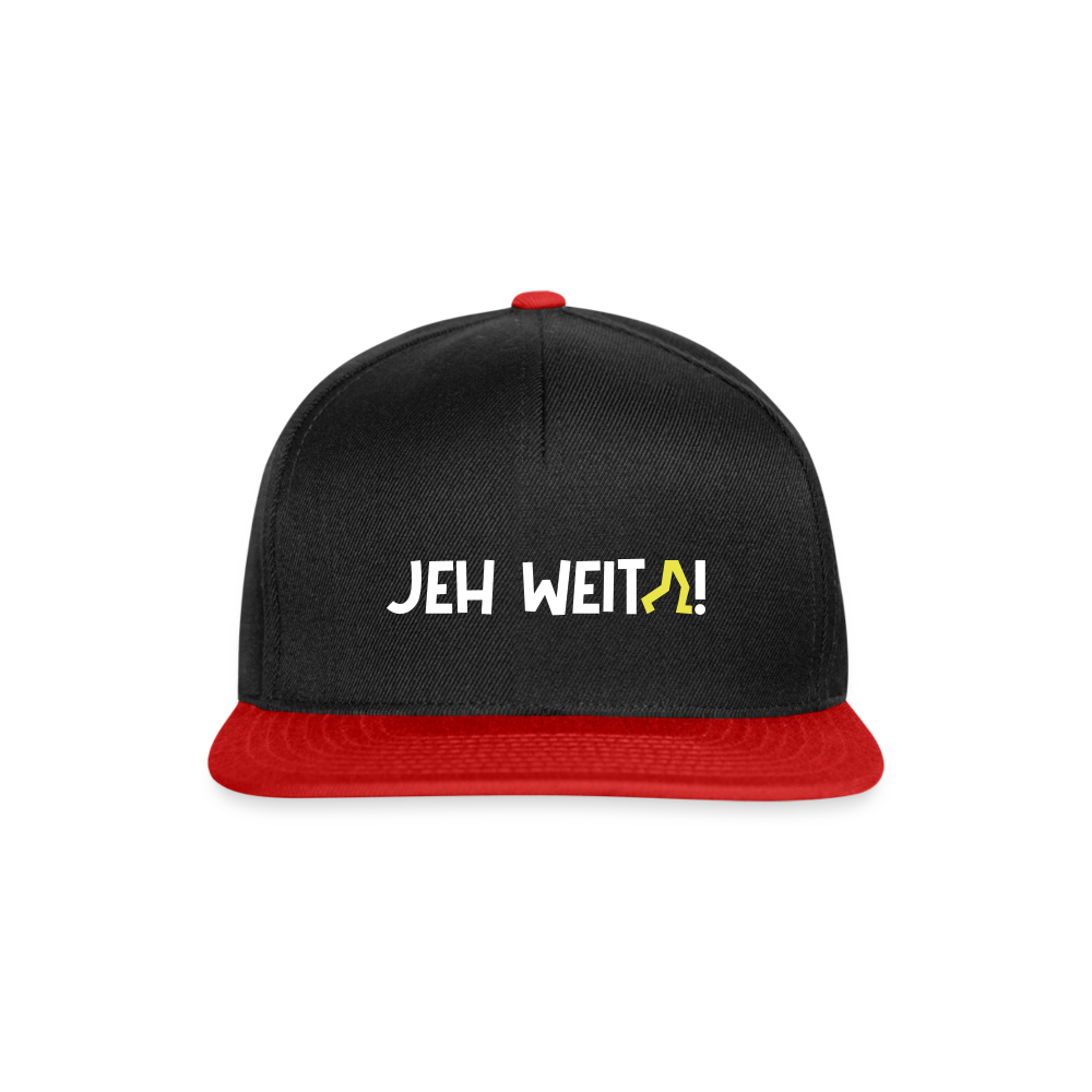 Jeh Weita! - Snapback Cap - Schwarz/Rot