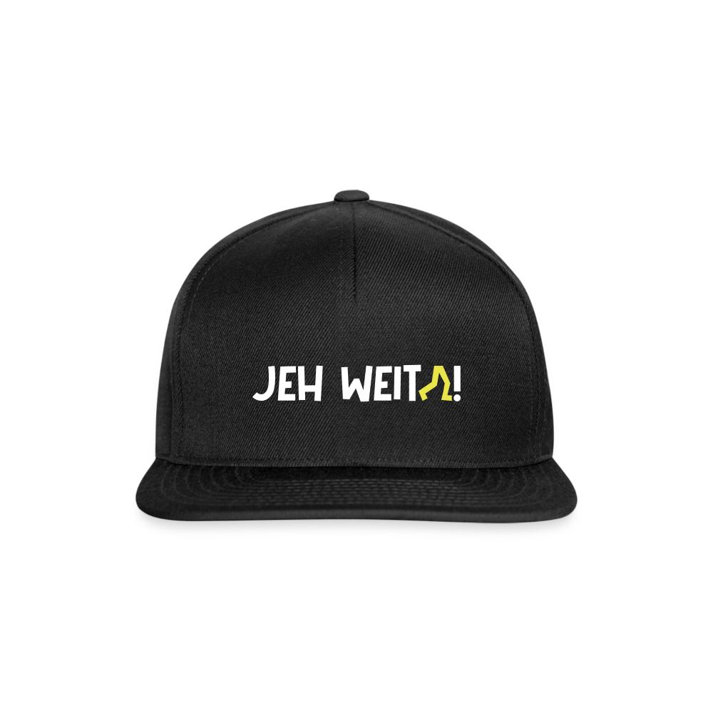 Jeh Weita! - Snapback Cap - Schwarz/Schwarz