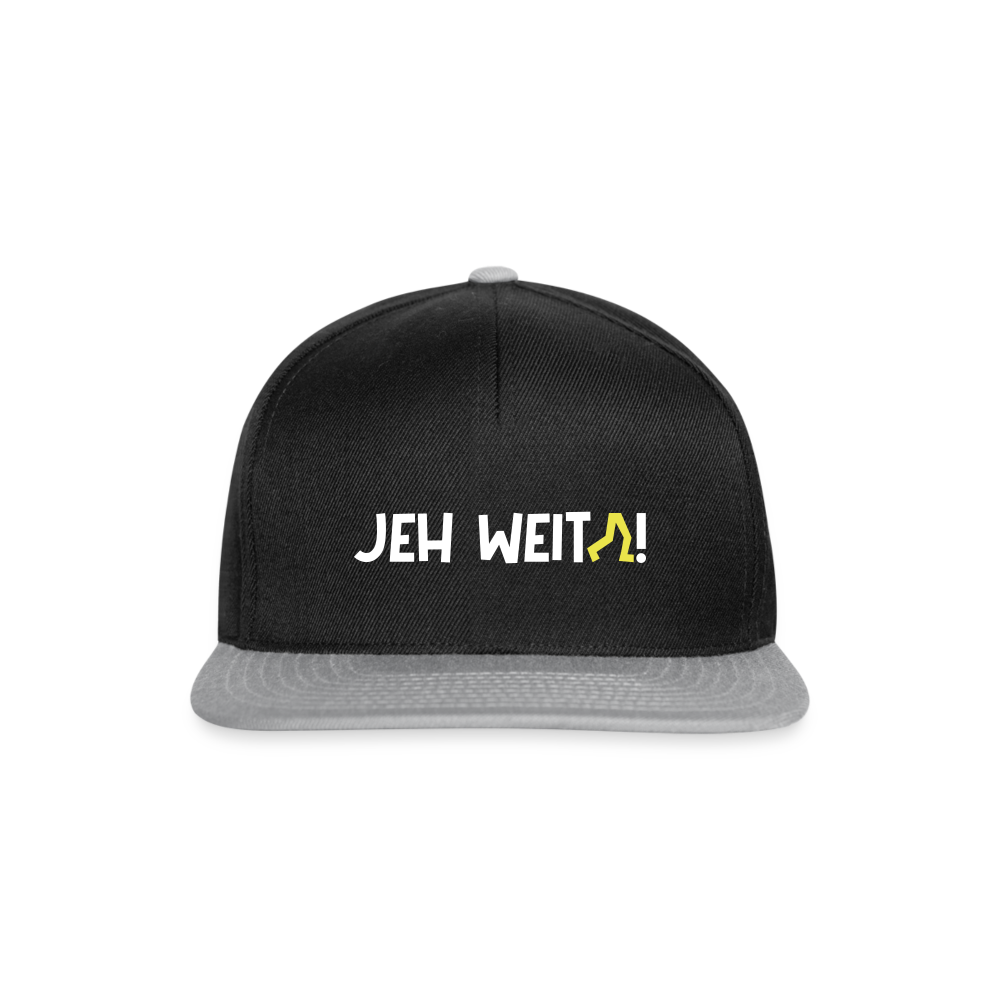 Jeh Weita! - Snapback Cap - Schwarz/Grau