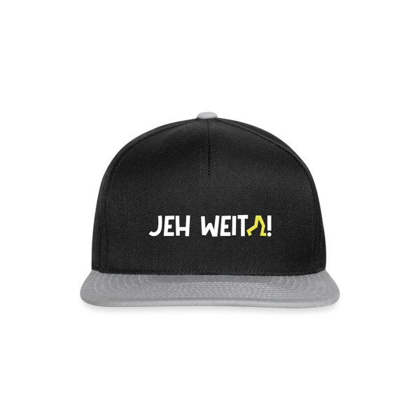 Jeh Weita! - Snapback Cap - Schwarz/Grau