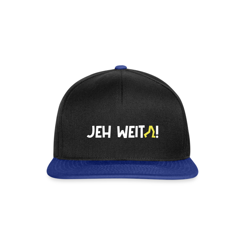 Jeh Weita! - Snapback Cap - Schwarz/Königsblau