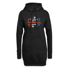 Mit'n Klammabeutel jepudat - Hoodie-Kleid