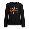 Mit'n Klammabeutel jepudat - Teenager Langarmshirt - Schwarz