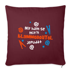 Mit'n Klammabeutel jepudat - Sofakissen mit Füllung (45 x 45 cm)