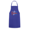 Mit'n Klammabeutel jepudat - Kontrastschürze - Royalblau