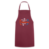 Mit'n Klammabeutel jepudat - Kontrastschürze - Bordeaux