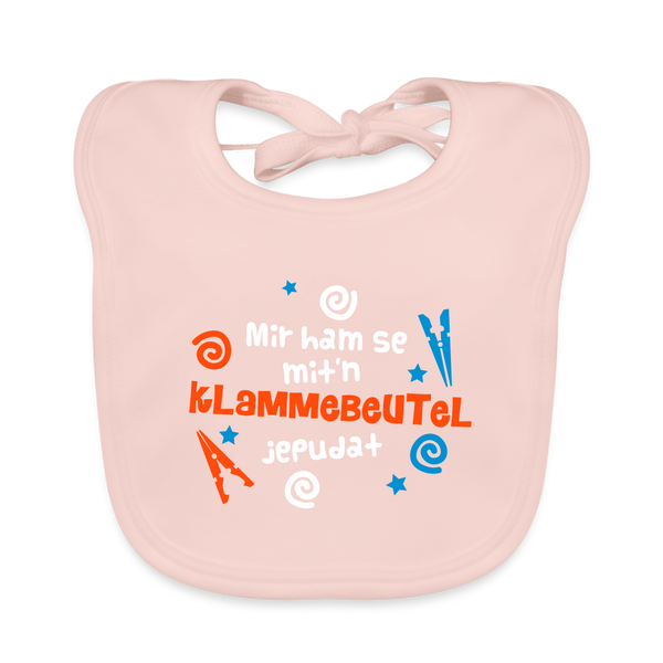 Mit'n Klammabeutel jepudat - Lätzchen - Rose