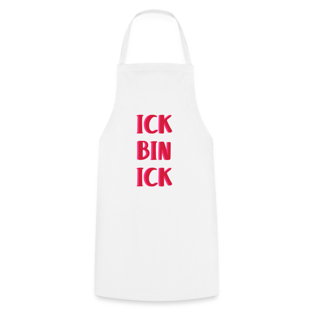 Ick bin Ick! - Kochschürze - weiß