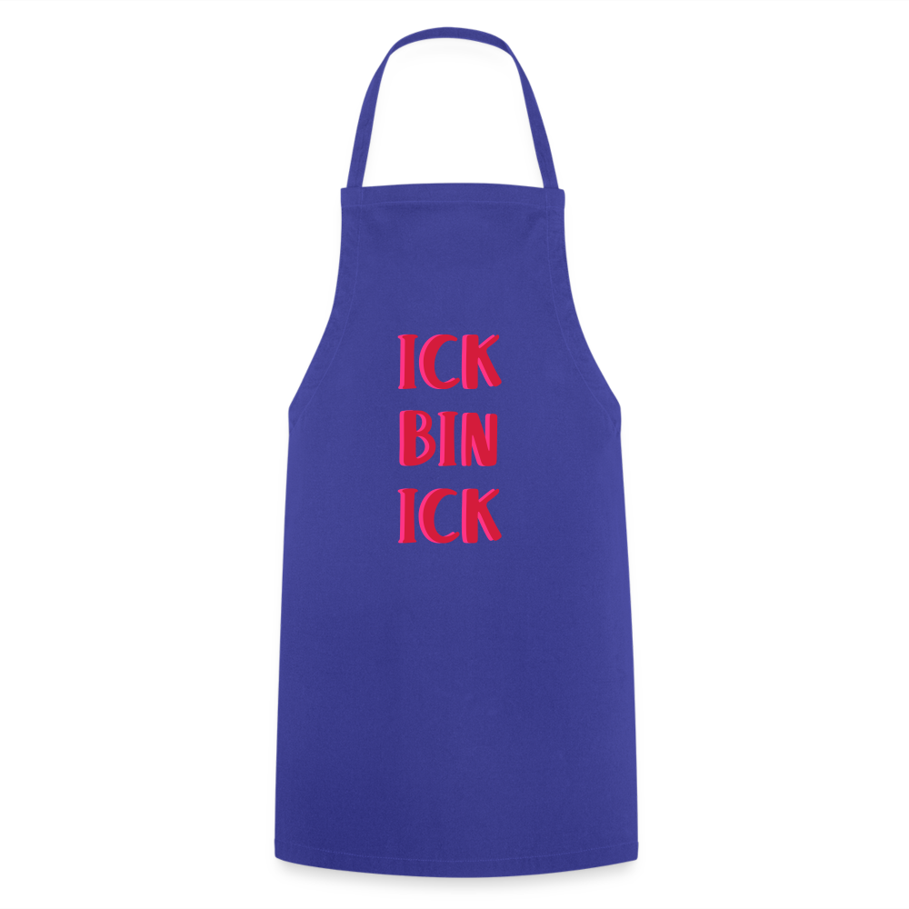 Ick bin Ick! - Kochschürze - Royalblau