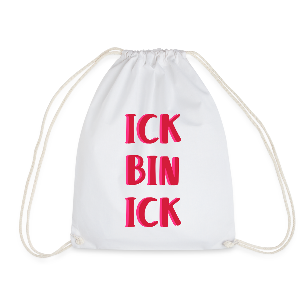 Ick bin Ick! - Turnbeutel - weiß